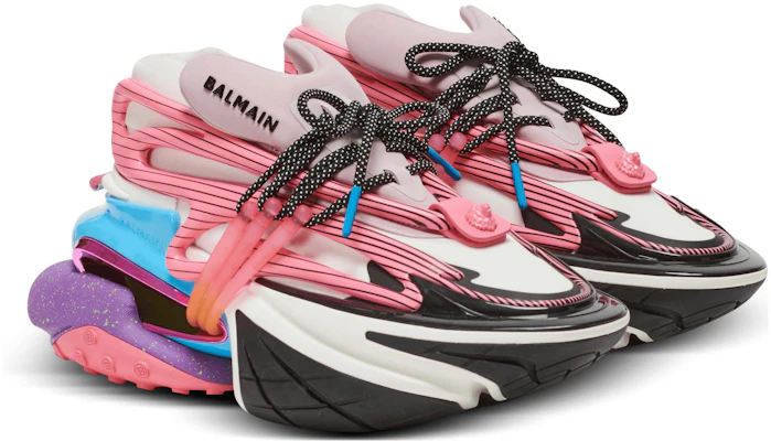 (W) Balmain Kalfsleer Ronde Neus Veterschoenen Mid-Top ''Roze'' BN0VF724KMULAAG Order (W) Balmain Kalfsleer Ronde Neus Veterschoenen Mid-Top ''Roze'' BN0VF724KMULAAG