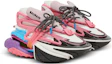 Order (W) Balmain Kalfsleer Ronde Neus Veterschoenen Mid-Top ''Roze'' BN0VF724KMULAAG