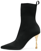 (Women) Balmain Fabric Stiletto Ankle Boot 10cm 'Black Fashion' AN1TA855TKNI0PA (Women) Balmain Fabric Stiletto Ankle Boot 10cm 'Black Fashion' AN1TA855TKNI0PA