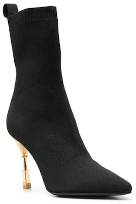 (W) Balmain But Kain Stiletto Tumit Buku 10cm 'Fesyen Hitam' AN1TA855TKNI0PA Lookbook (W) Balmain But Kain Stiletto Tumit Buku 10cm 'Fesyen Hitam' AN1TA855TKNI0PA