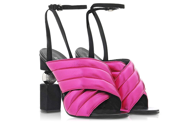 (W) Balmain Fashion Leather Sandal 'Purple Red' 圖 2