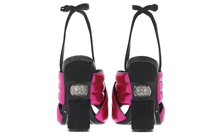 (W) Balmain Fashion Leather Sandal 'Purple Red' 圖 4