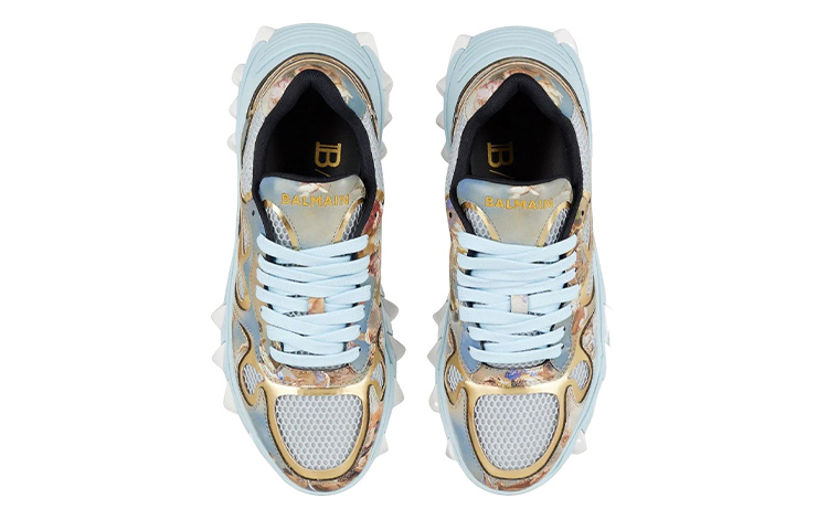 (W) Balmain Fashion Strap Low-Top 'Light Blue' 圖 3