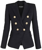 (Women) BALMAIN FW21 Black Double-Breasted Blazer Jacket. WF1SG000-C208-0PA (Women) BALMAIN FW21 Black Double-Breasted Blazer Jacket. WF1SG000-C208-0PA