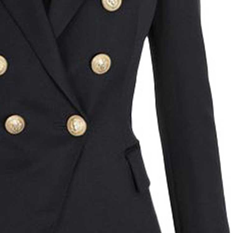 Details for (W) 巴尔曼 FW21 黑色双排扣西装外套 WF1SG000-C208-0PA