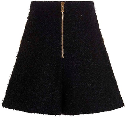 (W) 巴尔曼 FW21 浮雕纽扣粗花呢休闲短裤 女款 黑色 WF0PA087C320-0PA Lookbook (W) 巴尔曼 FW21 浮雕纽扣粗花呢休闲短裤 女款 黑色 WF0PA087C320-0PA