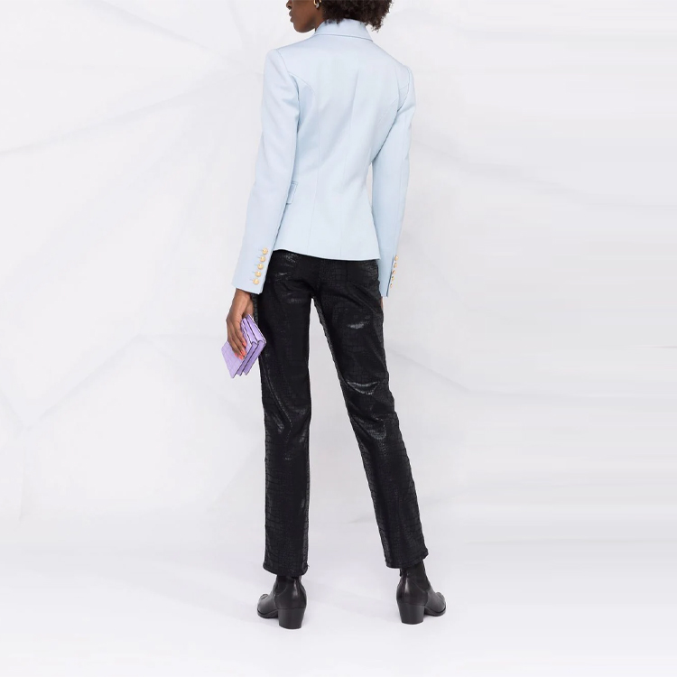 Shop (W) 巴尔曼 FW21 浅蓝色双排扣西装外套 WF1SG000-167L-6AC