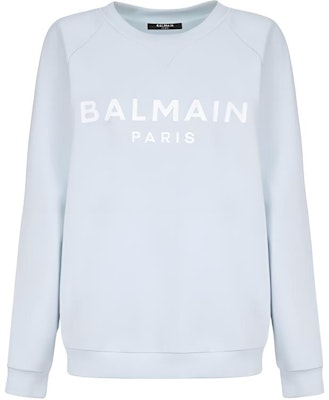 (W) BALMAIN FW21 極簡風格標誌藍色衛衣 WF1JQ000-B044-SDK Buy (W) BALMAIN FW21 極簡風格標誌藍色衛衣 WF1JQ000-B044-SDK