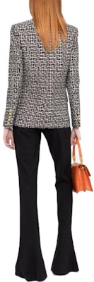 (W) BALMAIN FW22 黑色雙排扣Logo花紋西裝外套 YF1SG046CB03GFE Purchase (W) BALMAIN FW22 黑色雙排扣Logo花紋西裝外套 YF1SG046CB03GFE
