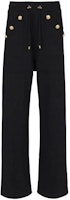 (Women) BALMAIN FW22 Black Loose Straight-Leg Casual Pants. AF1OB211JB13-0PA (Women) BALMAIN FW22 Black Loose Straight-Leg Casual Pants. AF1OB211JB13-0PA