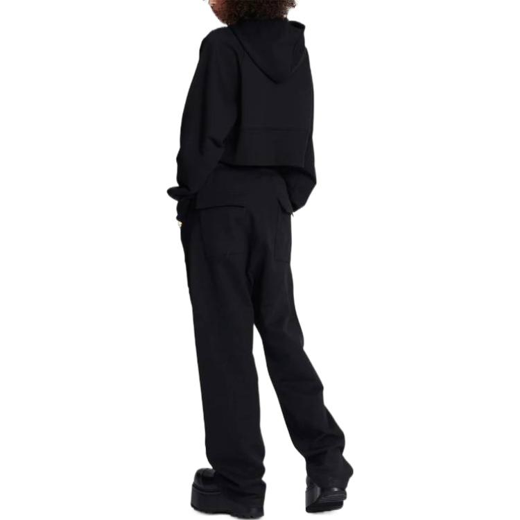 Shop (W) 巴尔曼FW22黑色宽松直筒休闲裤 AF1OB211JB13-0PA