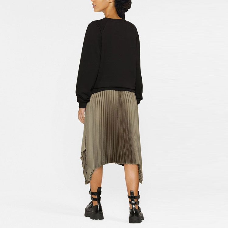 Shop (W) 발망 FW22 블랙 로고 레터링 프린트 풀오버 스웻셔츠 YF0JQ001BB02-EAB