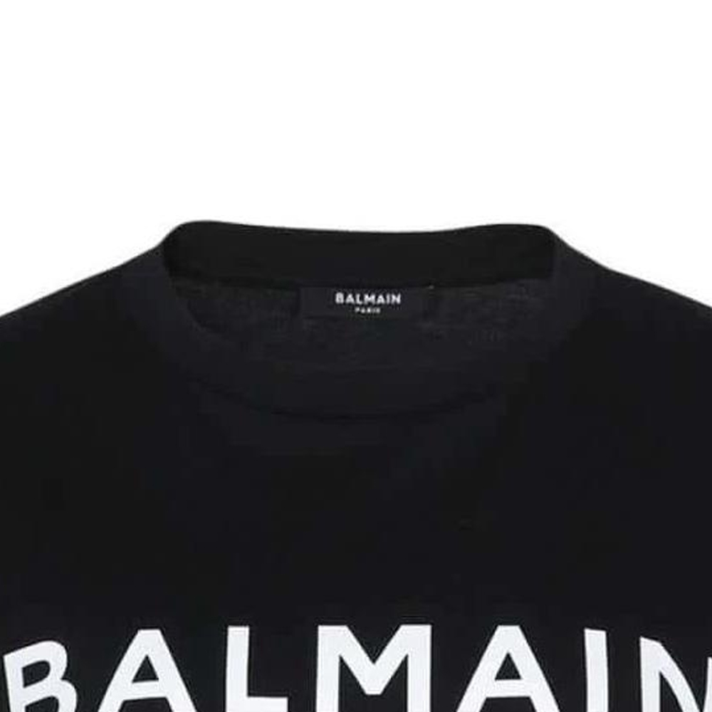 Details for (W) BALMAIN FW22 Baju-T Cetakan Logo Hitam Pendek AF1EE020BB02-EAB