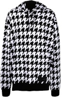 (Women) BALMAIN FW22 Logo Plaid Print Pullover Hoodie Black YH1JT00632JDEAB (Women) BALMAIN FW22 Logo Plaid Print Pullover Hoodie Black YH1JT00632JDEAB