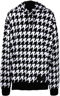 (W) BALMAIN FW22 徽標格紋印花連帽上衣 黑色 YH1JT00632JDEAB Order (W) BALMAIN FW22 徽標格紋印花連帽上衣 黑色 YH1JT00632JDEAB