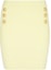 Order (W) 巴尔曼 FW22 黄色罗纹迷你裙 休闲短裙 YF0LB192KB39-1AF
