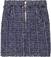(Women) BALMAIN FW22 Zipper Ribbed Knit Short Skirt Casual Mini Skirt. YF0LB650XD46SAA (Women) BALMAIN FW22 Zipper Ribbed Knit Short Skirt Casual Mini Skirt. YF0LB650XD46SAA