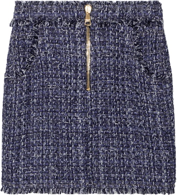 (W) 巴尔曼FW22拉链罗纹针织迷你短裙休闲裙子 YF0LB650XD46SAA Buy (W) 巴尔曼FW22拉链罗纹针织迷你短裙休闲裙子 YF0LB650XD46SAA