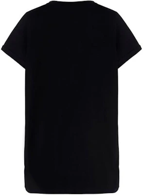(W) 발망 FW23 블랙 로고 프린트 크루넥 레귤러 핏 티셔츠 BF1EF010-BB01-EAB Lookbook (W) 발망 FW23 블랙 로고 프린트 크루넥 레귤러 핏 티셔츠 BF1EF010-BB01-EAB