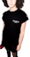 Shop (W) 발망 FW23 블랙 로고 프린트 크루넥 레귤러 핏 티셔츠 BF1EF010-BB01-EAB