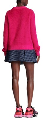 (W) 발망 FW23 핑크 니트 스웨터 레터 로고 디자인. BF0KD025-KF38-OFV Purchase (W) 발망 FW23 핑크 니트 스웨터 레터 로고 디자인. BF0KD025-KF38-OFV