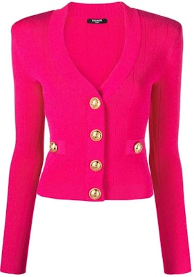 (W) 巴尔曼 FW23 修身单排扣针织开衫 CF1KL007-KB07-4DK Order (W) 巴尔曼 FW23 修身单排扣针织开衫 CF1KL007-KB07-4DK