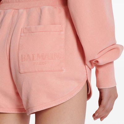 (W) 巴尔曼FW24粉色抽绳短裤刺绣标志款式短裤 DF1OA041-BC76-OIQ Sizing (W) 巴尔曼FW24粉色抽绳短裤刺绣标志款式短裤 DF1OA041-BC76-OIQ