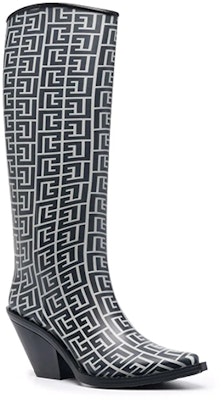 (Women) Balmain High-Top Boots 'Black and White Logo Jacquard' WN1TG661KRMTGFE Order (Women) Balmain High-Top Boots 'Black and White Logo Jacquard' WN1TG661KRMTGFE