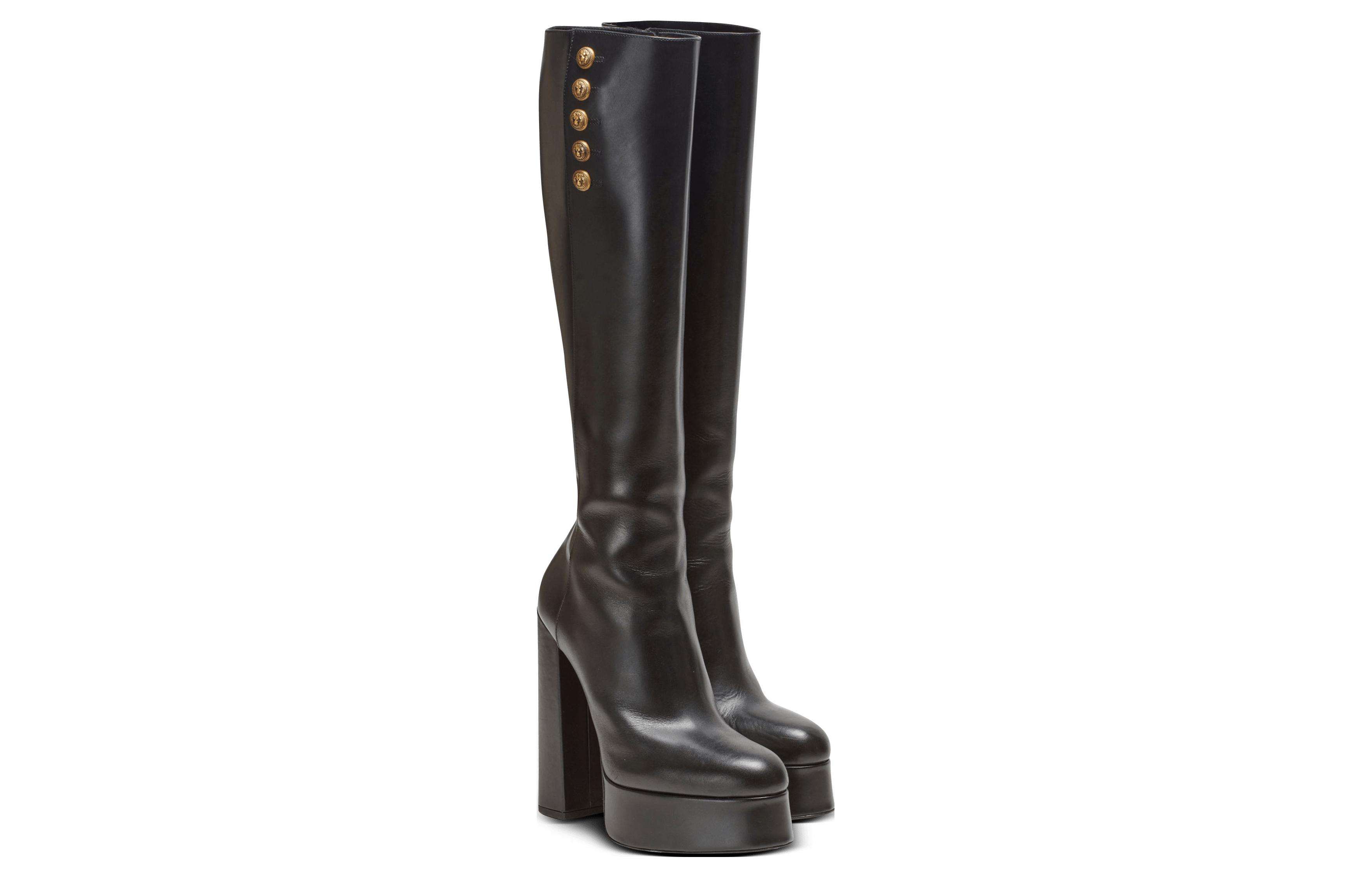 (W) Balmain High-Top Boots 'Black CMFT' 圖 3