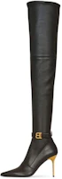 (Women) Balmain High-Top Boots 'Black Leather' YN1TB568LSNA0PA (Women) Balmain High-Top Boots 'Black Leather' YN1TB568LSNA0PA