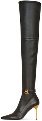 (Women) Balmain High-Top Boots 'Black Leather' YN1TB568LSNA0PA Buy (Women) Balmain High-Top Boots 'Black Leather' YN1TB568LSNA0PA