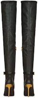 Lookbook BALMAIN巴爾曼 皮革 百搭簡約 高筒靴 9.5cm 女款 黑色