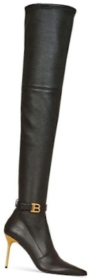 (Women) Balmain High-Top Boots 'Black Leather' YN1TB568LSNA0PA Shop (Women) Balmain High-Top Boots 'Black Leather' YN1TB568LSNA0PA