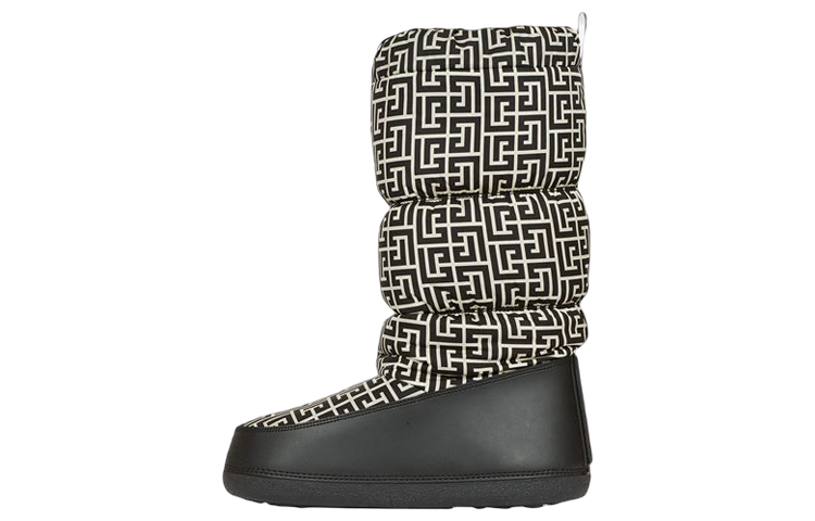 (Women) Balmain High-Top Boots 'Ivory Black' WN4TA706TNMLGFE