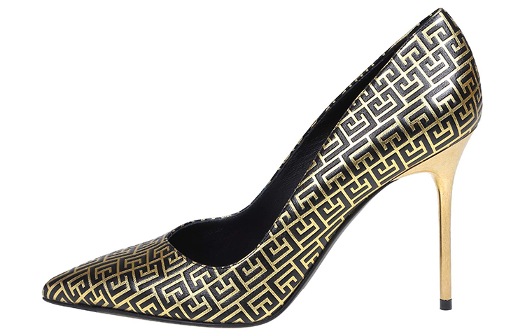 (W) Balmain High-Top Sneaker 'Black Gold'