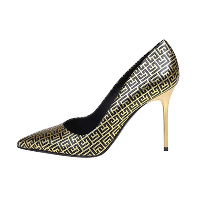 (W) Balmain High-Top Sneaker 'Black Gold'