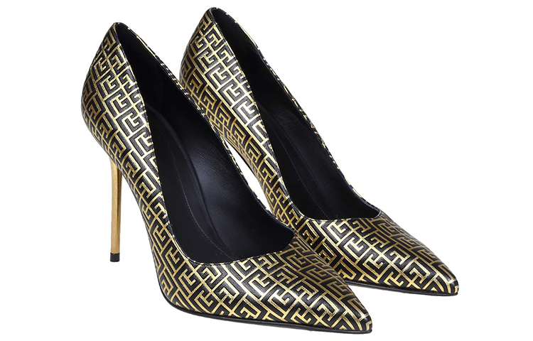 (W) Balmain High-Top Sneaker 'Black Gold' 圖 2