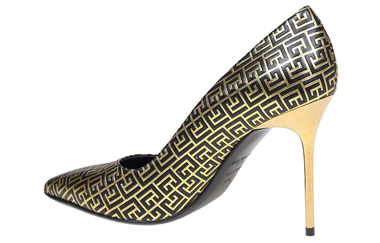 (W) Balmain High-Top Sneaker 'Black Gold' 圖 3