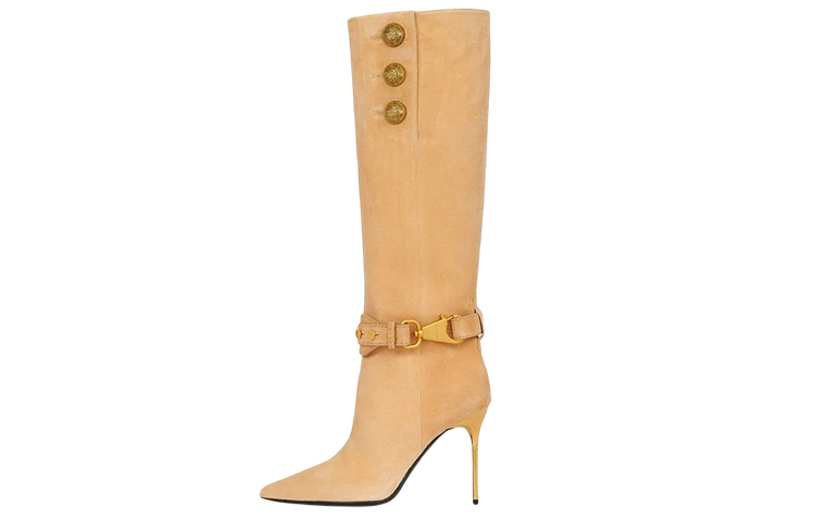 (Women) Balmain High-Top Sneaker 'Brown Suede' WN4TA567LCTA8KC