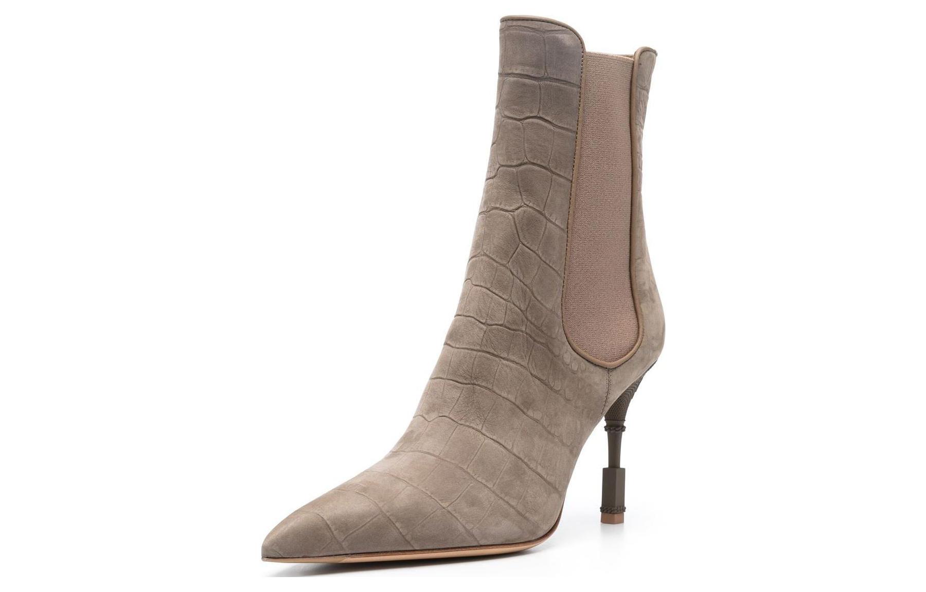 (W) Balmain High-Top Sneaker 'Grey Velour'