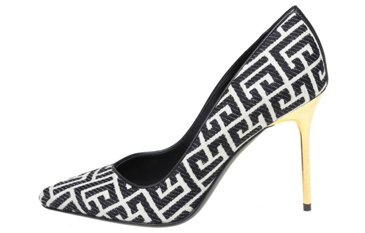 Buy (W) Sepatu Tinggi Balmain 'Rajutan Hitam' WN1UA517TJMAGFE