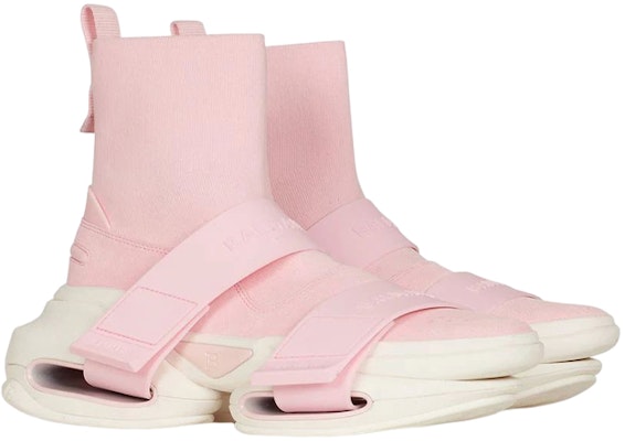(W) 발망 핑크 벨크로 하이탑 (Balmain Pink Velcro High-top) YN1VH540TKSUOFI Order (W) 발망 핑크 벨크로 하이탑 (Balmain Pink Velcro High-top) YN1VH540TKSUOFI