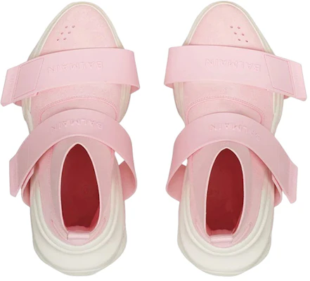 (Women) Balmain High-Top Sneakers 'Pink Velcro' YN1VH540TKSUOFI Lookbook (Women) Balmain High-Top Sneakers 'Pink Velcro' YN1VH540TKSUOFI
