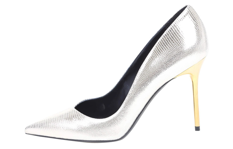 (W) Balmain High-Top Sneakers 'Silver Leather'