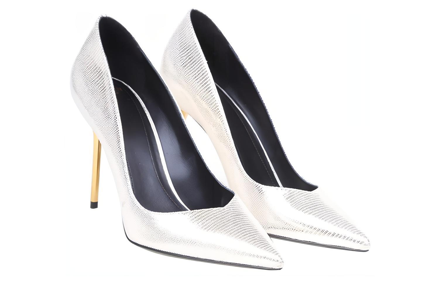 (W) Balmain High-Top Sneakers 'Silver Leather' 圖 2