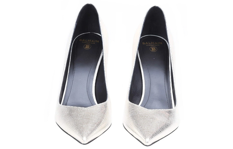 (W) Balmain High-Top Sneakers 'Silver Leather' 圖 3