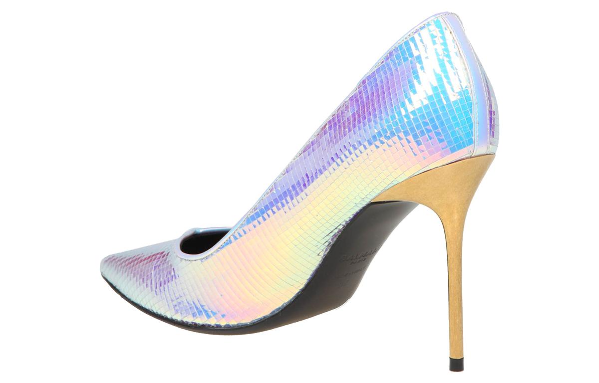 (W) Balmain High Heel Boots 'Iridescent Shearling' 圖 2