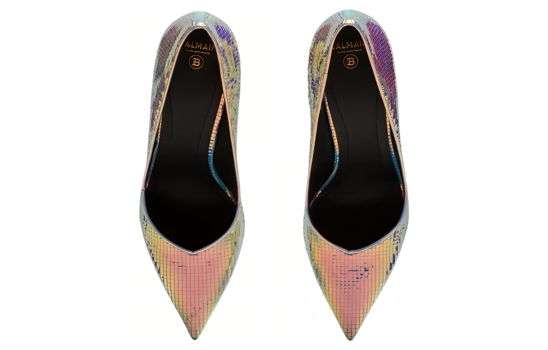 (W) Balmain High Heel Boots 'Iridescent Shearling' 圖 4