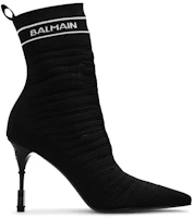 (Women) Balmain High Heel Intarsia Knit Boots 'Black' AN0TA855TKWH0PA (Women) Balmain High Heel Intarsia Knit Boots 'Black' AN0TA855TKWH0PA