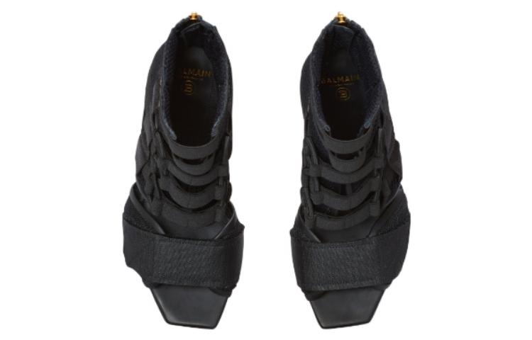 (W) Balmain High Heel Sandal 'Black Mesh Velcro' 圖 3